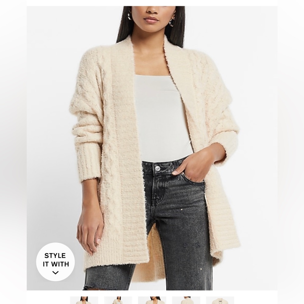 NWT Express Cable Kint Cardigan